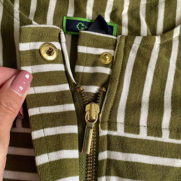 C. Wonder Jacket Striped Green Womens Size 24W - Picture 4 of 9